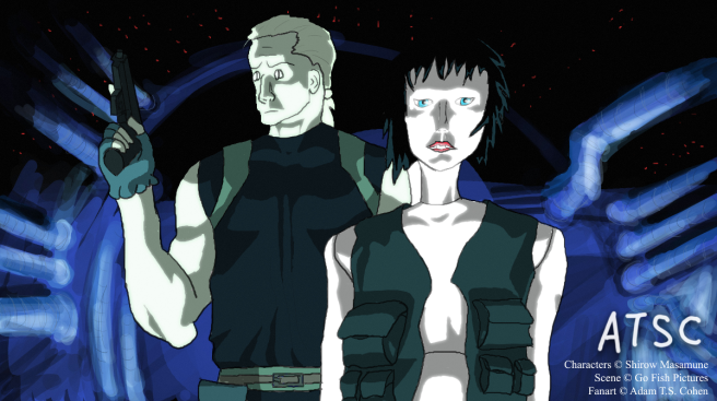 Scene from Ghost in the Shell 2: Innocence - digital painting